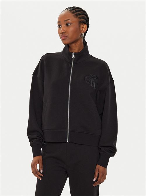 SATIN APPLIQUE ZIP-T CALVIN KLEIN JEANS | J20J223922/BEH